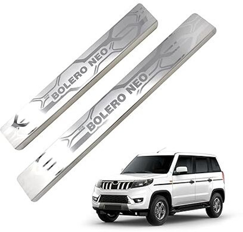 GFX Stainless Steel Car Door Guard(Silver, Pack of 4, Mahindra, Bolero)