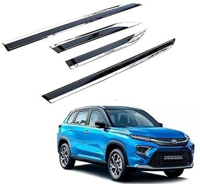 CARXTREME Plastic Car Door Guard(Silver, Black, Pack of 4, Toyota, NA)