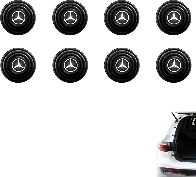 Avedia Silicone, Rubber Car Door Guard(Black, Pack of 8, Mercedes Benz, A-Class, B-Class, C-Class, E-Class, GL-Class, GLA-Class, M-Class, S-Class)