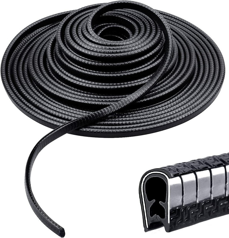 PRTEK Plastic, Carbon Steel Car Door Guard(Black, Pack of 1, Kia, 800, Baleno, Santro, Creta, Innova, Scorpio, Kwid, Zest, Ecosport, Vento, Elite i20, Universal For Car)