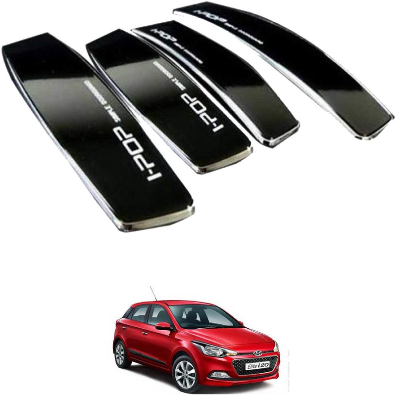 I Pop Plastic Car Door Guard(Black, Pack of 4, Hyundai, Elite i20)