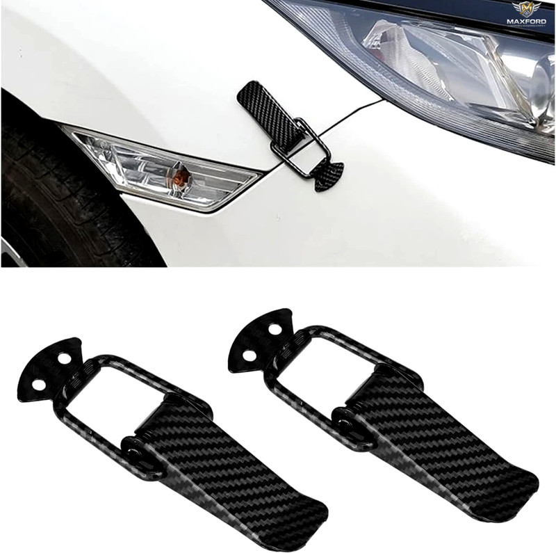 MAXFORD Carbon Steel Car Bumper Guard(Black, Pack of 2, Universal For Car, Universal For Car)