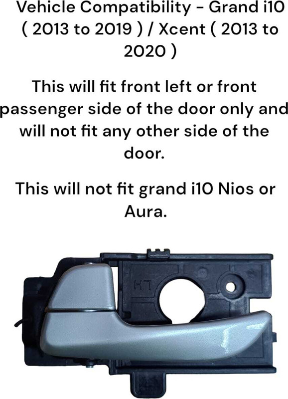 Auto-Ex Inner Inside Door Handle Lock RC Lever Grand i10 (2013 to 2019) Xcent Front Left Hyundai Car Door Handle(Pack of 1)