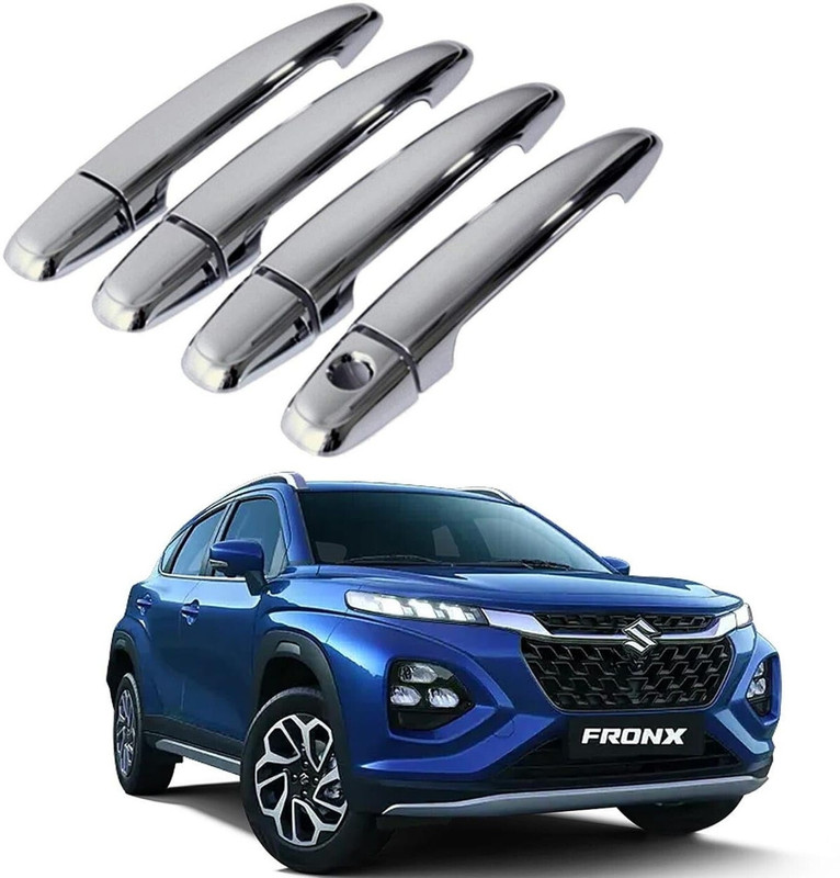 AutoZone Door Handle Cover Chrome Finishing Suitable For Maruti Fronx (2023) Maruti Car Door Handle(Pack of 4)