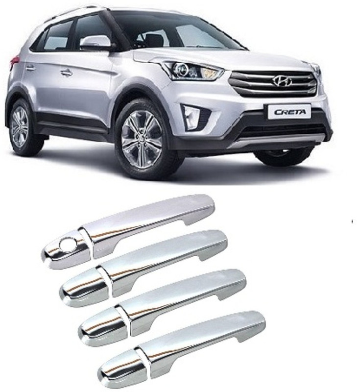 MOTOSHIELD Car Chrome Door Handle for CRETA OLD HYUNDAI Car Door Handle(Pack of 4)