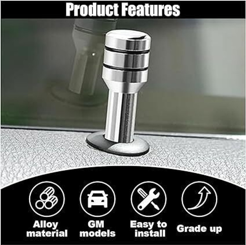 Favoto Car Door Lock Knobs, Bolt Auto Inner Door Pull Pins Car Door Pull Strap(Set of 4)