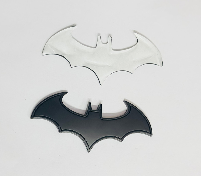 Auto MT Black Batman Metal 3D Logo (8cmx4cm) Waterproof Sticker Universal Car-Emblem. Car Flywheel