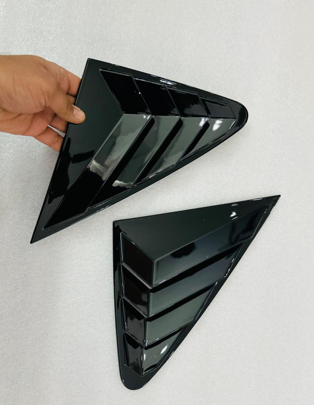 Auto MT Virtus Side Window Louvers,(BLACK) Light Weight Window Shutter ABS Car Side. Car Flywheel