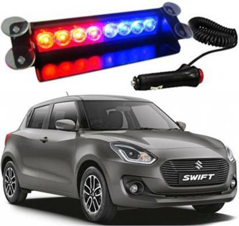 Auto Emporium Hub 8 LED Police Car Flashing Lights for - Dzire type 1 Interior Light Car LED Tail Light Car, Van LED for Maruti Suzuki (12 V, 35 W)(Swift Dzire, Pack of 1)