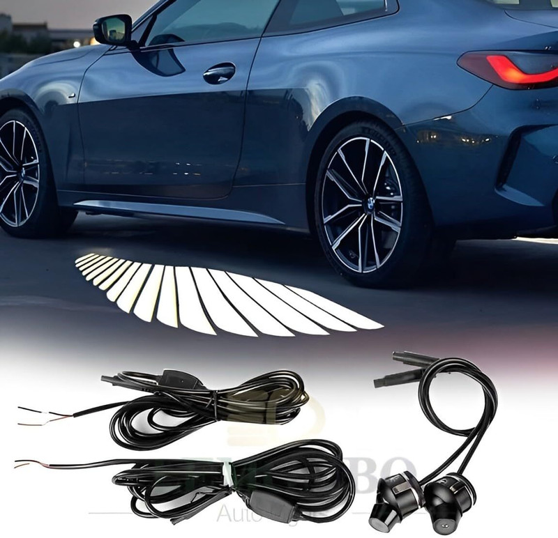CCE Car Angel Wings welcome Lights car laser Projector/Shadow Ghost All Cars & Bikes Car Fancy Lights(White)