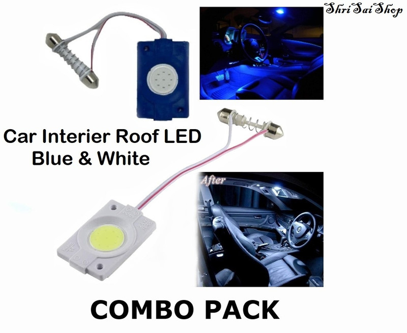Shrisaishop Car Roof Led Light Combo (Blue&White) Car Fancy Lights(Blue, White)