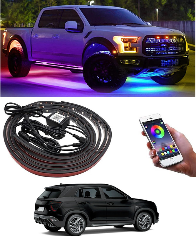 CCMM Universal Underbody Multicolor Chassis Light With Remote Control For Car-69 Car Fancy Lights(Multicolor)