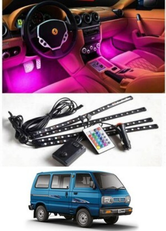 SRPHERE Car Interior 4 Pcs 48 Led Atmosphere Strip Decoration Lights For Omni Car Fancy Lights(Multicolor)