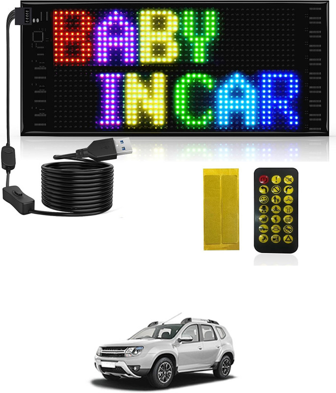 AYW Programmable LED Sign High Quality Flexible Screen Light-77 Car Fancy Lights(Multicolor)