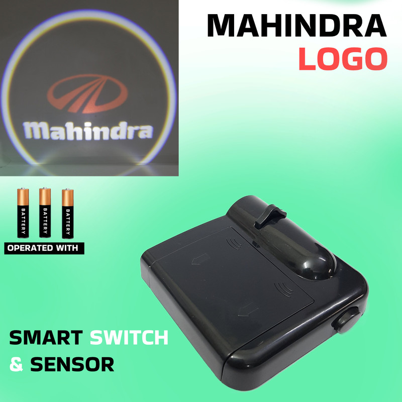 AutoPowerz 2 Pcs Car Door Projection Light with MAHINDRA Logo Car Fancy Lights(White)