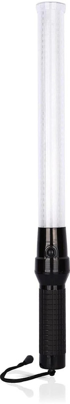 Crewbolt 21 inch Baton Light Road Safety Emergency Sign Led Reflector Traffic Parking Car Fancy Lights(White)