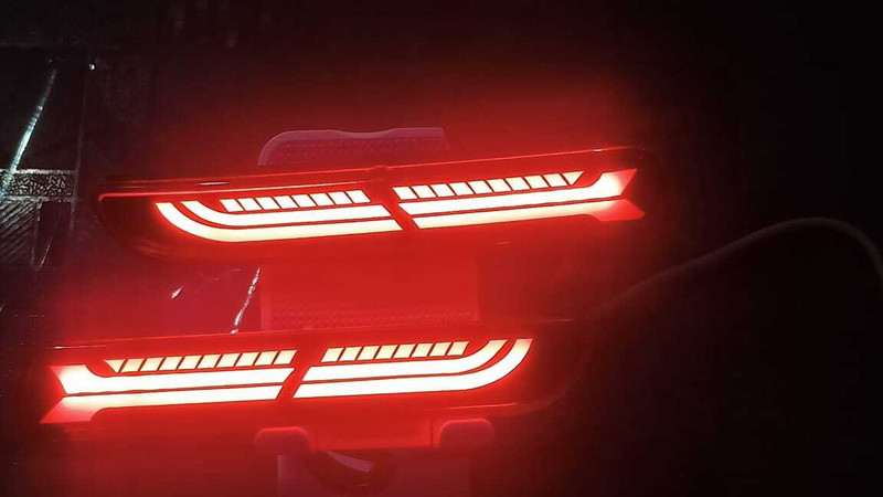 LOVMOTO Car Led Reflector Brake Light Rear/Back Drl 44 Car Fancy Lights(Red)