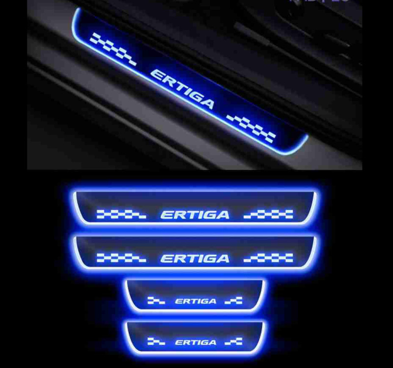 AR Accessories ERTIGA Car Door Sill Plate Car Fancy Lights(Blue)