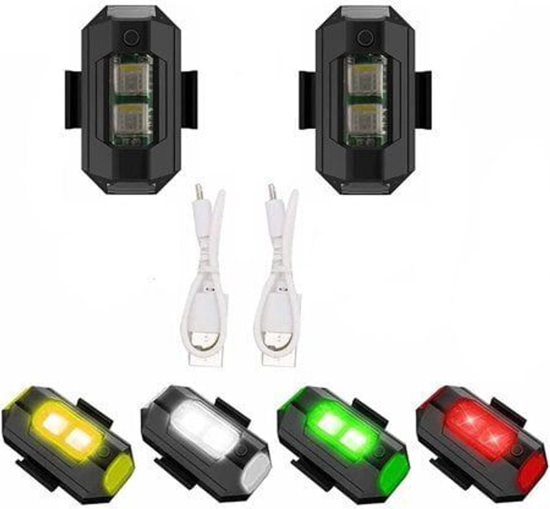 Ruhaan Pack of 1 Aluminium Airplane Light (7 Colors) Waterproof Car Fancy Lights(Multicolor)