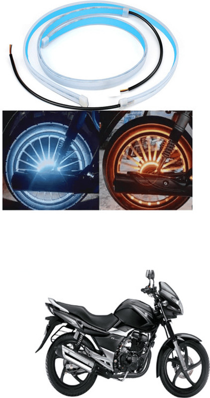LOVMOTO LED DRL Strip For Headlight And Wheel A150 Car Fancy Lights(White, Yellow)