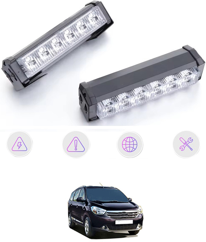 MATIES 6LED/12V Red/Blue Police Flash Light With Remote For Vehicle-178 Car Fancy Lights(Blue, Red)