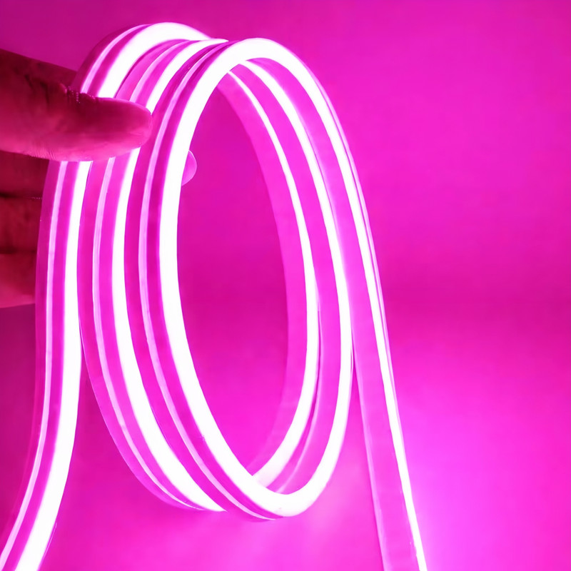 Highglow 5 Meter Pink Neon LED Strip Light | Flexible Waterproof Neon Light Car Fancy Lights(Pink)