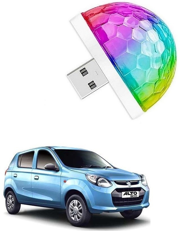 SPREADX Car USB Disco Magic LED Interior Flash Light for Maruti Suzuki Alto-800 Car Fancy Lights(Multicolor)