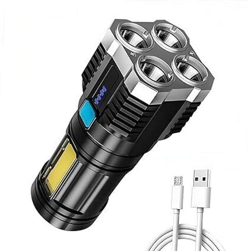 UMA Portable Rechargeable Torch LED Flashlight Car Flashlight Holder
