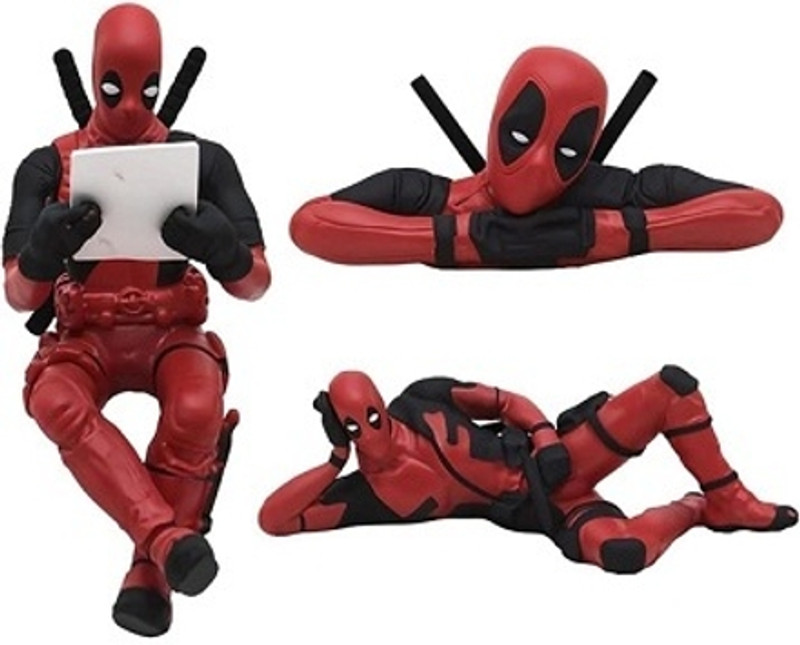 Auto MT 3PC Deadpool Action Figure_PVC Model Movable Joint for Car Interiors Decoration Car Flywheel