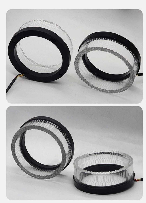 Auto MT COB Ring RGB 3INCH DRL Light Android App Bluetooth Car Headlight Car Flywheel