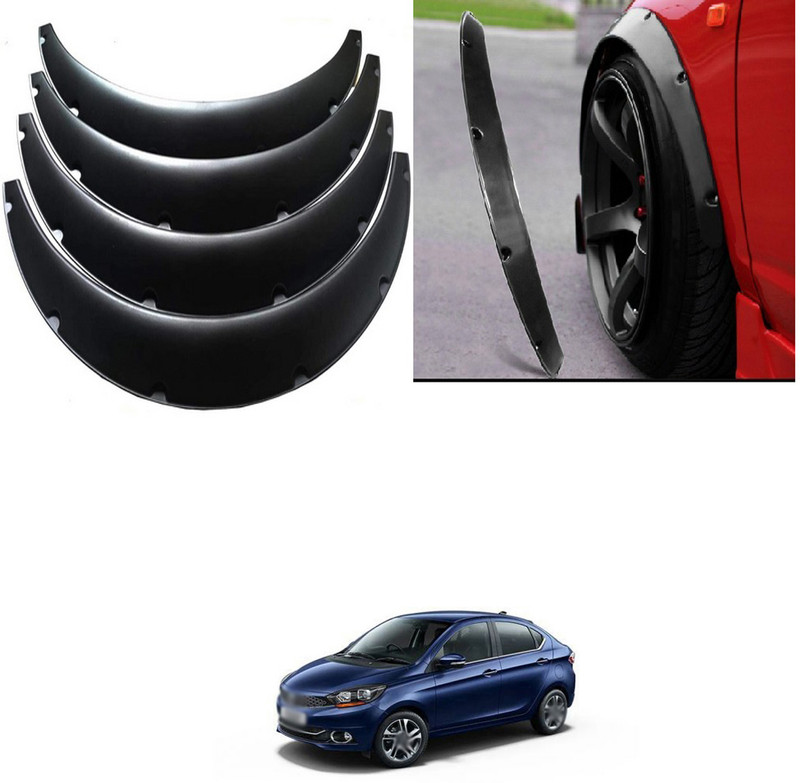 PRTEK Universal Fit 2.75 Inch Flexible Fender Flares Wheel Arches- Set of 4_RH228 Car Flywheel