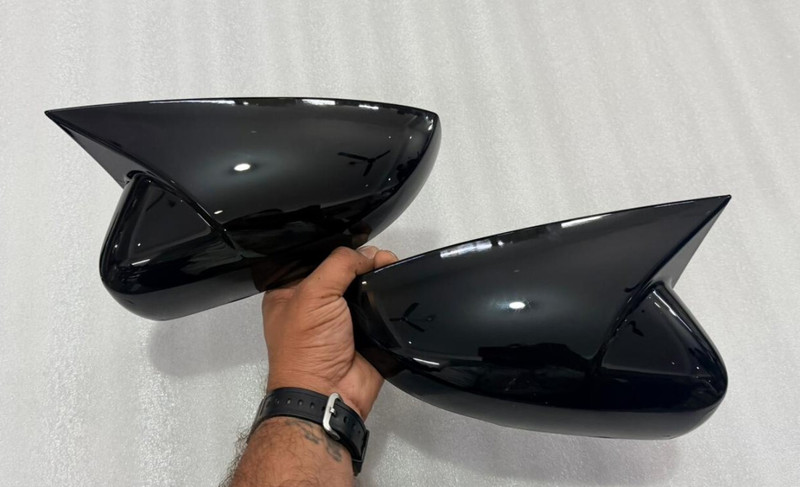 Auto MT Glossy Black Mirror ABS Quality Polo Batman Style Side Mirror Cover for Polo. Car Flywheel
