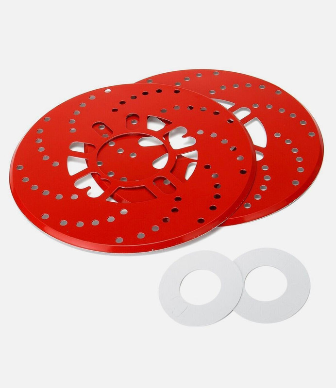 Auto MT Red Disc Plate Alloy Brake Disc Aluminum Reedify Disc Protects Car Wheel Adapter Car Flywheel