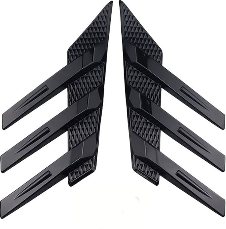 Auto MT Windshield Side Spoiler Car Rear, Glossy Black,Universal Fit,Non-Destructive. Car Flywheel