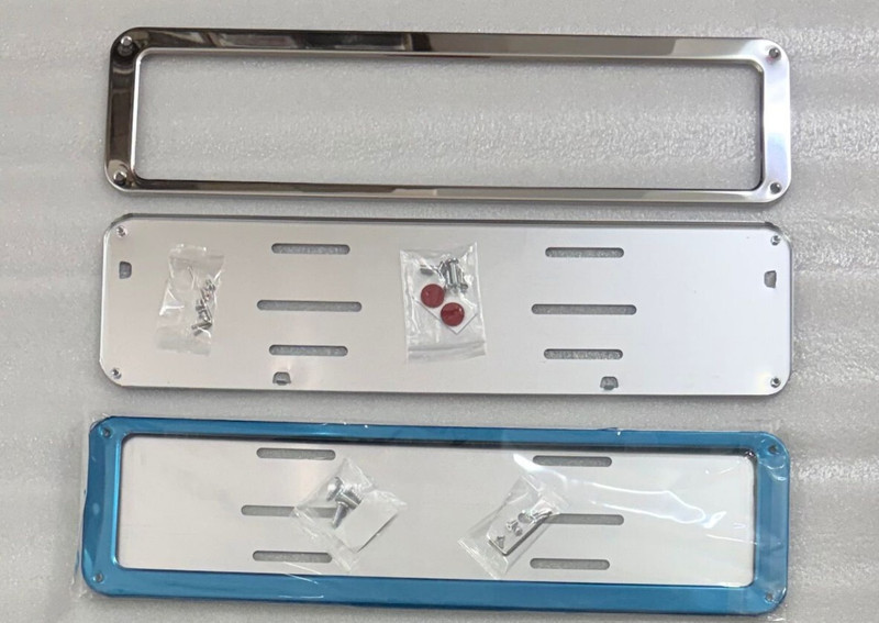 Auto MT Metal Car Number Plate Holder Racing License Frame Chrome Universal Car' Car Flywheel