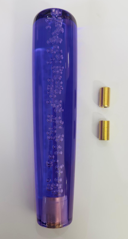 Auto MT 20cm Purple Gel Bubble Car Gear Shift Knob Gradient Acrylic Crystal Shift Knob Car Flywheel