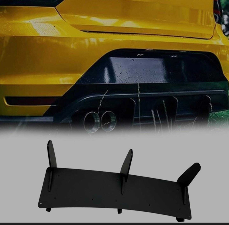 Auto MT Polo 3 Fin Rear Lip, Diffuser Spoiler for Volkswagen Vw Car Splitter Diffuser. Car Flywheel