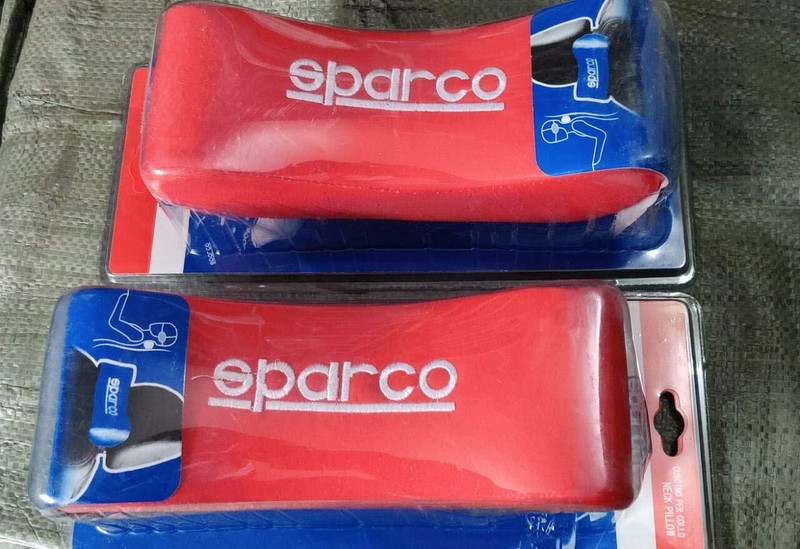 Auto MT BLACK Sparco Universal Headrest Neck Rest Pillow Pillow Cervical Pillow Car Flywheel