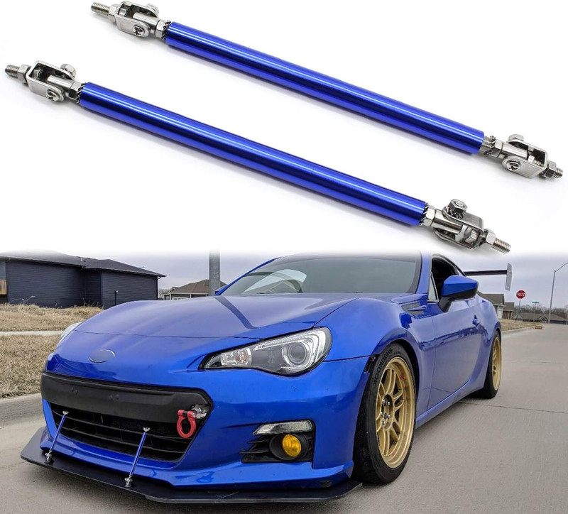 Auto MT Big Splitter Strut Rod Universal Adjustable Front Bumper Tie Support Bar Car Flywheel
