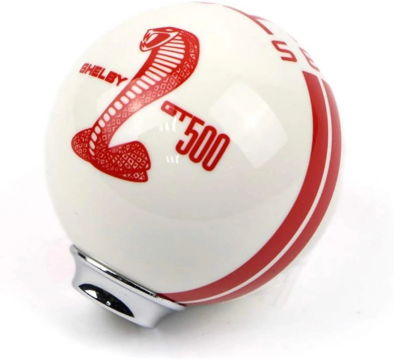 Auto MT 5 Speed Cobra Shelby GT-500 Round Ball Gear Shift-Knob Lever Universal For Car Car Flywheel