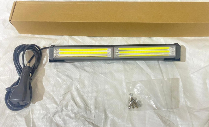 Auto MT 2COB,White LED Bar Strobe-Light 12V 40W LED Flasher Light for SUV's 4X4 Truck. Car Flywheel
