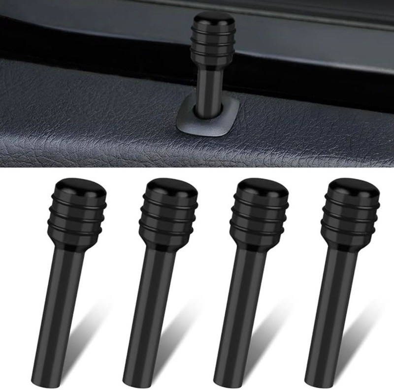 Auto MT BLACK 4pc. Car Door Lock Pin. knob car Door Lock Knob Pull Set. Car Flywheel