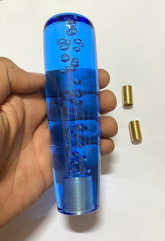 Auto MT BLUE 15CM CRYSTAL BUBBLE STYLING GEAR SHIFT KNOB SPORTY Car Flywheel