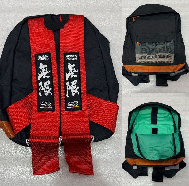 Auto MT MUGEN POWER RED Bride Backpack Harness Shoulder Straps Books and Laptop. Car Flywheel