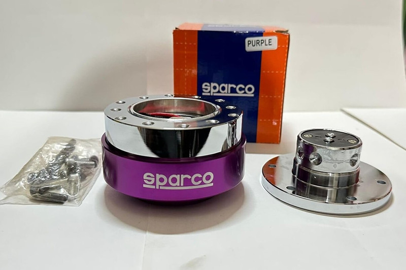 Auto MT PURPLE Aluminum Alloy & Iron Universal for All car SPARCO Quick Release HUB. Car Flywheel