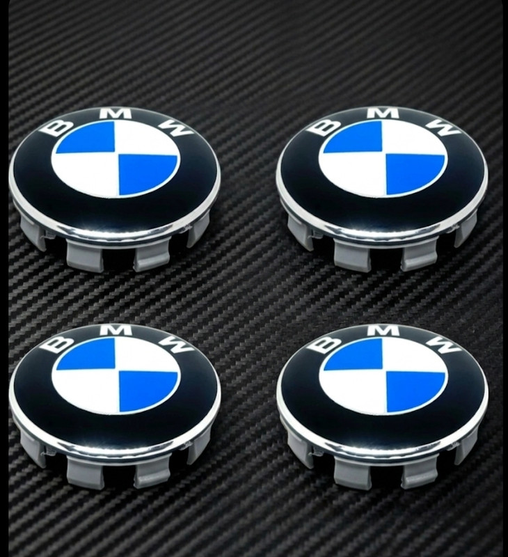 ARK OEM Type-Set of 4 BMW Wheel Centre Caps Blue and White 68mm Car Flywheel