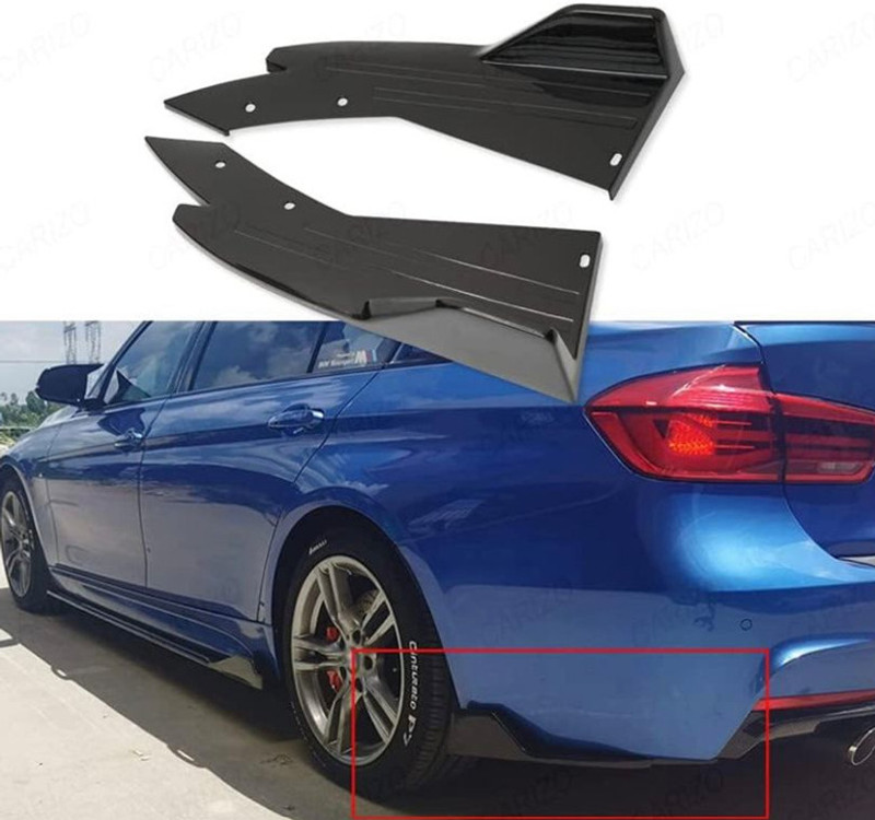 Auto MT 2PC Car Rear Bumper-Lip BIG Side Splitter Spoiler BIG Diffuser Universal. Car Flywheel