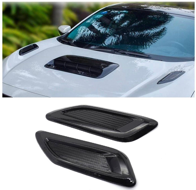 Auto MT Model 5 Bonnet Scoop 31x50 Hood Air Vent Decorative Scoop ABS Black For Car. Car Flywheel