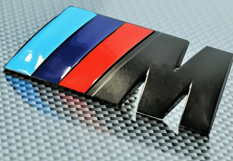 Auto MT M-POWER 3D Metal (1PC)-(10x5x2cm) Car Logo, Emblem, 3D Badge Sport Sticker Decal Car Flywheel