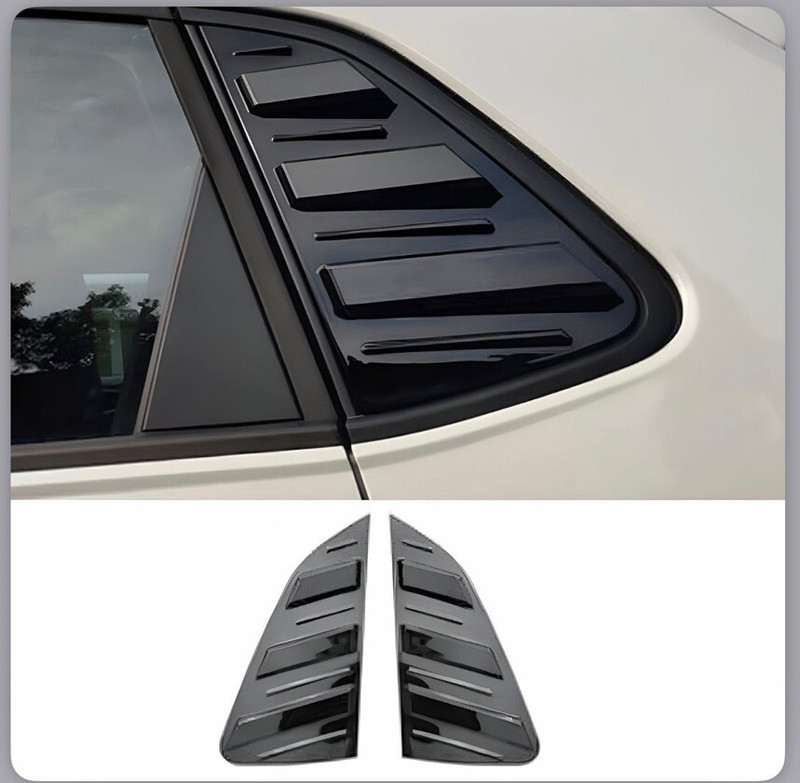 Auto MT Black Polo Side Window Louvers,Rear Window Side Shutter ABS Plastic all car. Car Flywheel